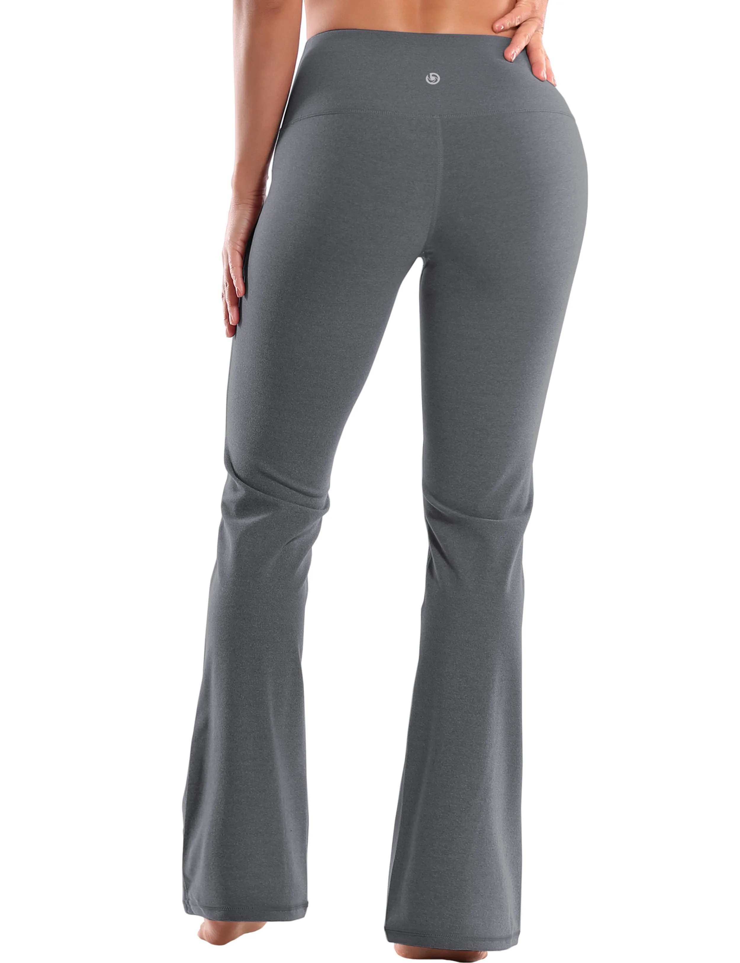 29" 31" 33" 35" 37" High Waist Bootcut Leggings heathercharcoal ins