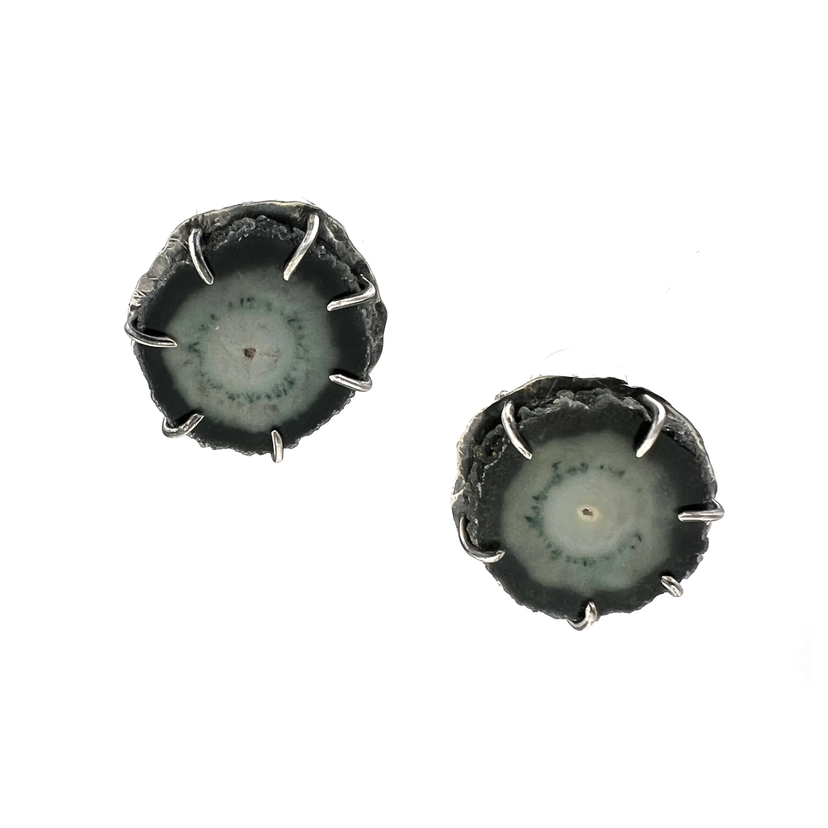 Agate Stalachtite Studs