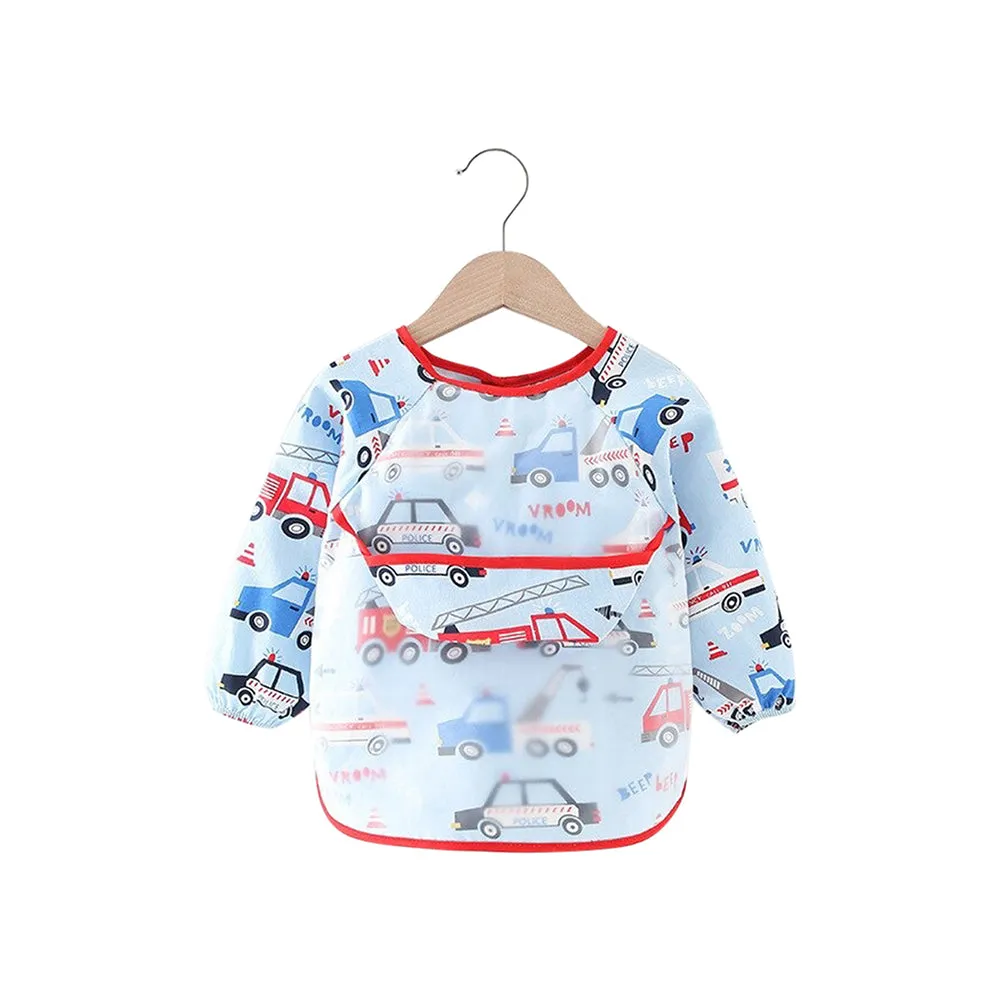 Baby Long Sleeve Apron Smock Bib Woodlands