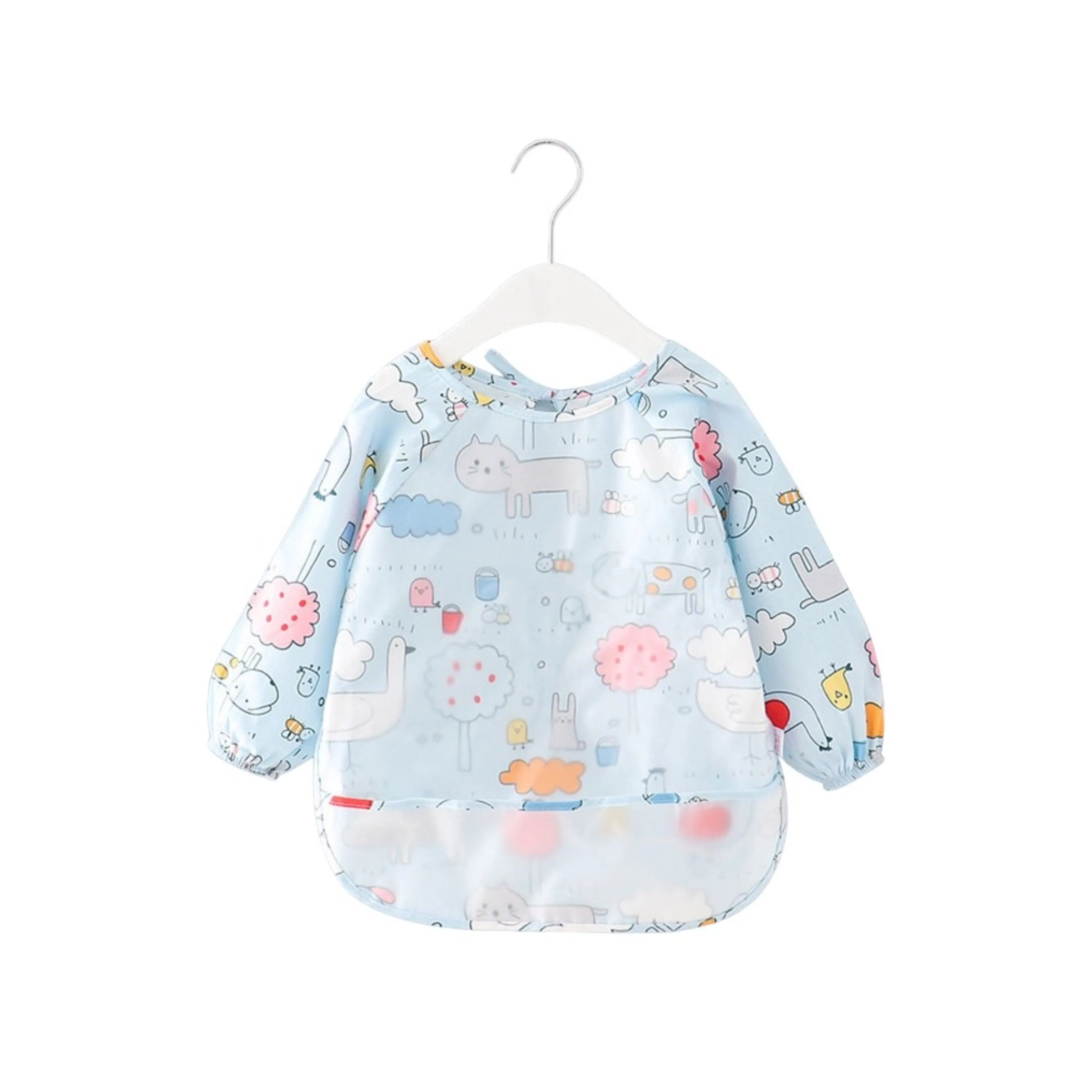 Baby Long Sleeve Apron Smock Bib Woodlands