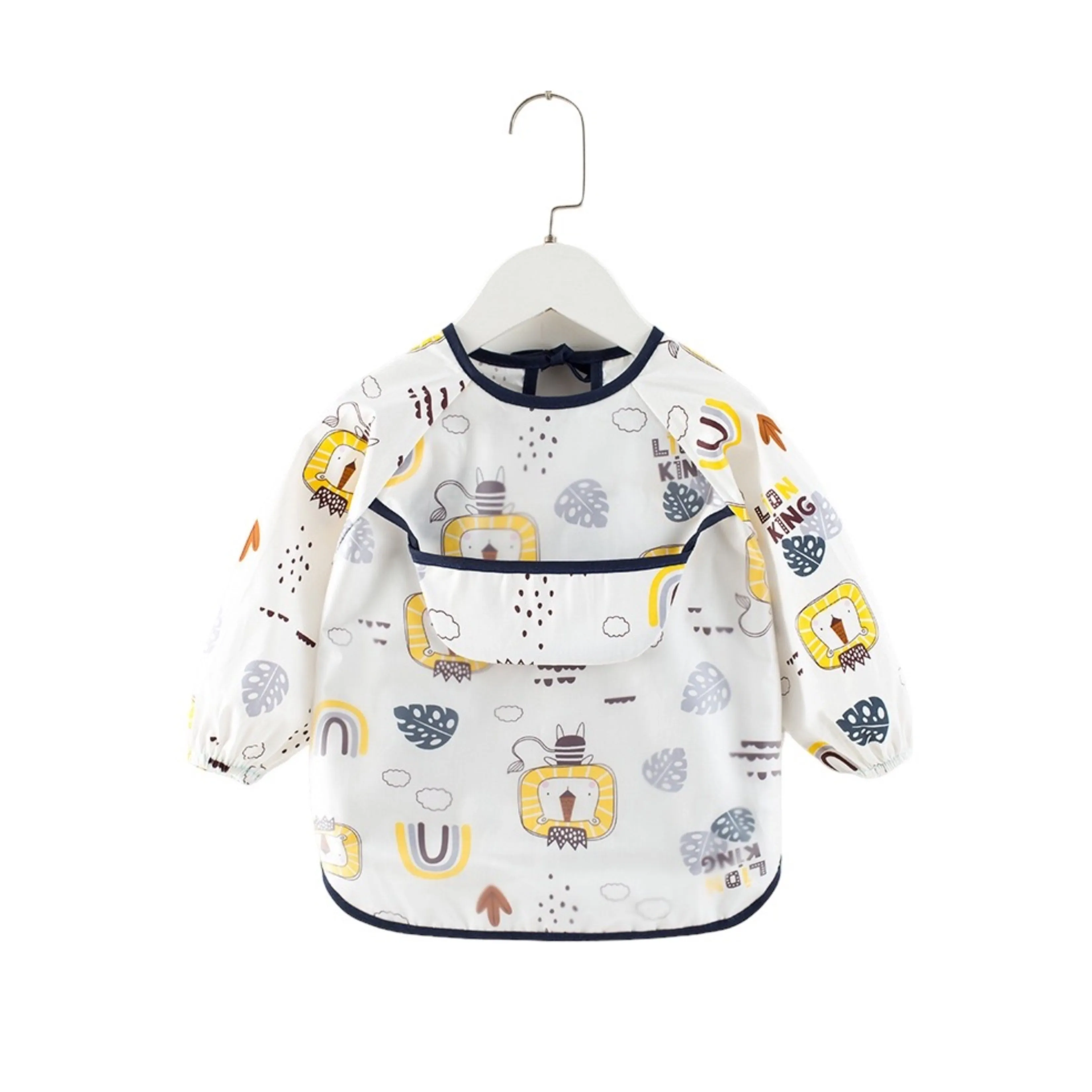 Baby Long Sleeve Apron Smock Bib Woodlands