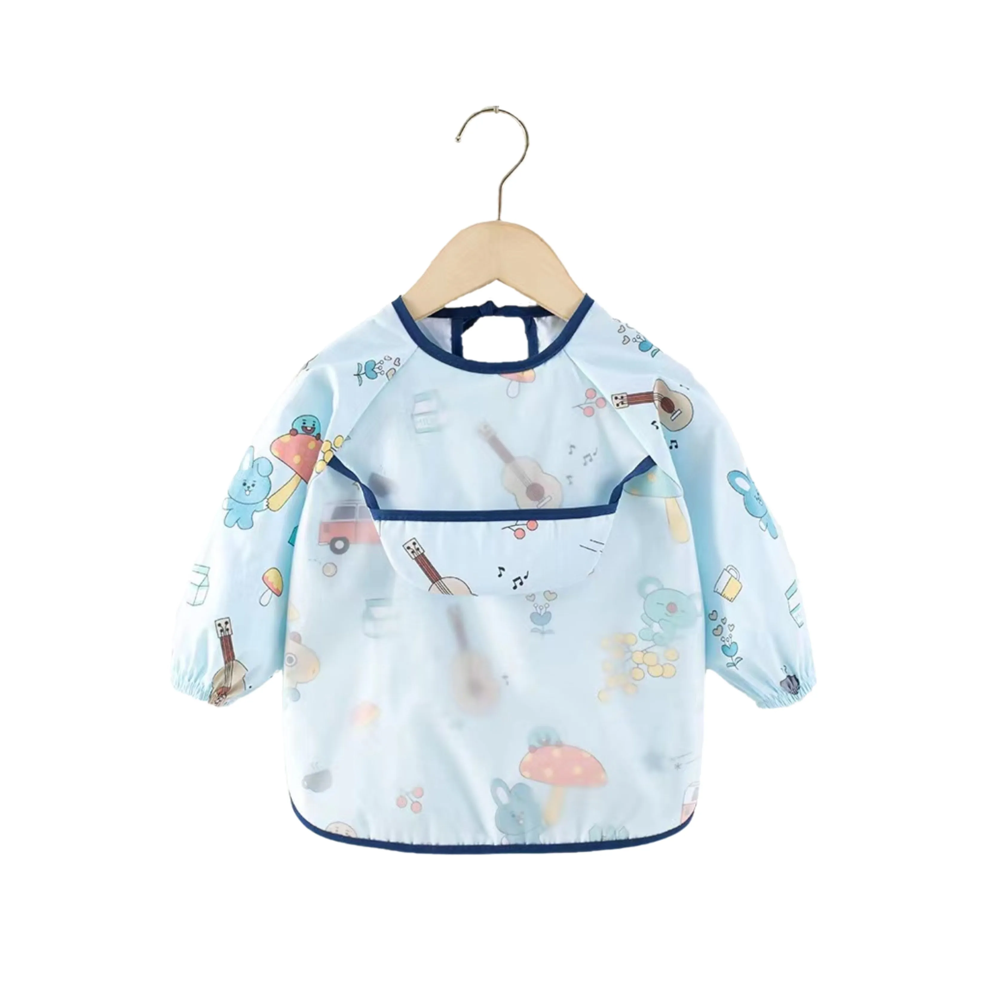 Baby Long Sleeve Apron Smock Bib Woodlands