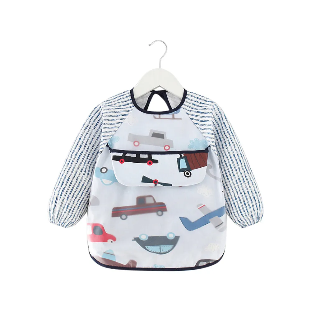 Baby Long Sleeve Apron Smock Bib Woodlands