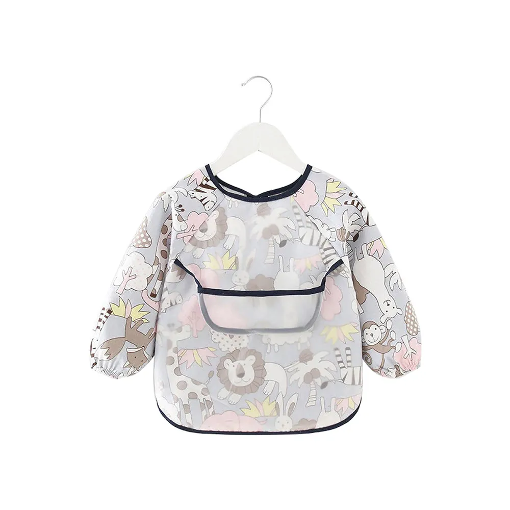 Baby Long Sleeve Apron Smock Bib Woodlands