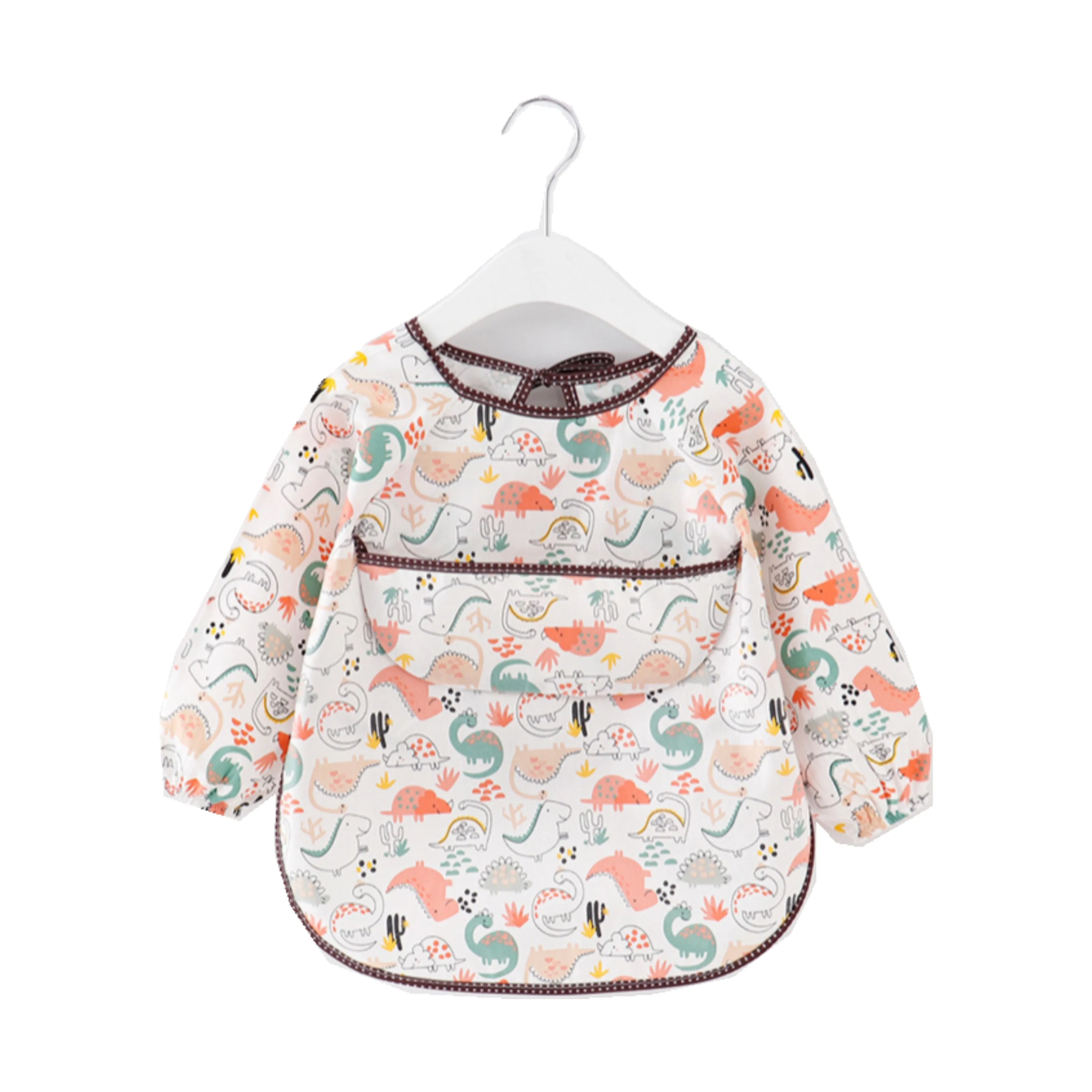 Baby Long Sleeve Apron Smock Bib Woodlands