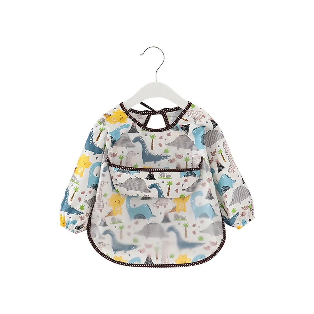 Baby Long Sleeve Apron Smock Bib Woodlands