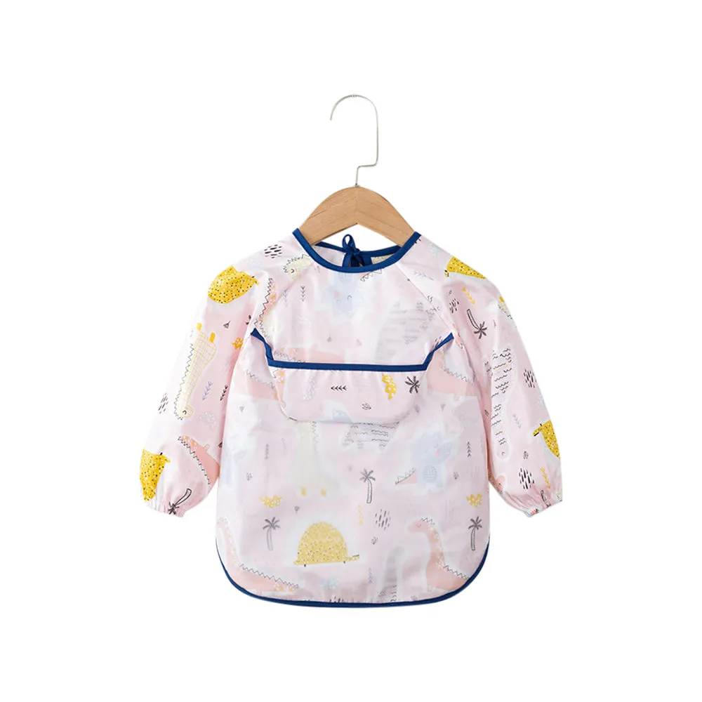 Baby Long Sleeve Apron Smock Bib Woodlands