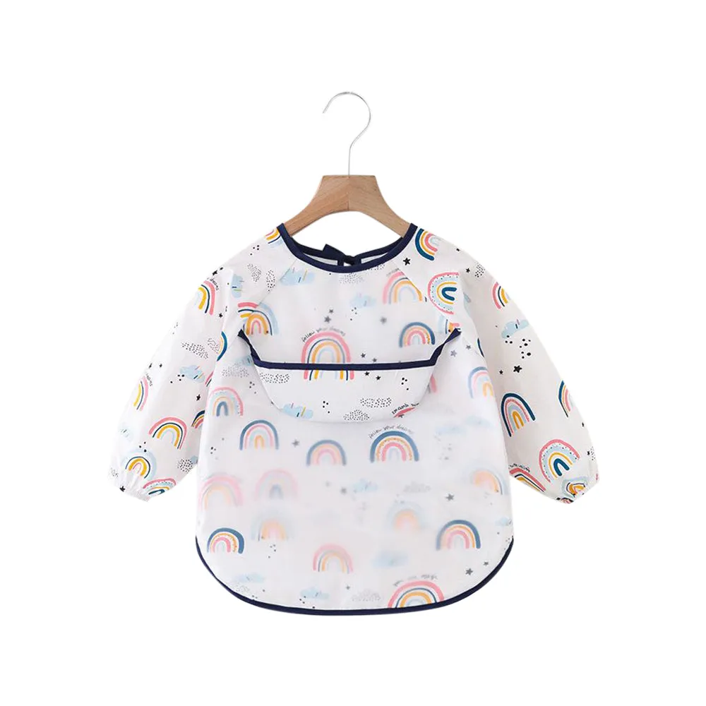 Baby Long Sleeve Apron Smock Bib Woodlands