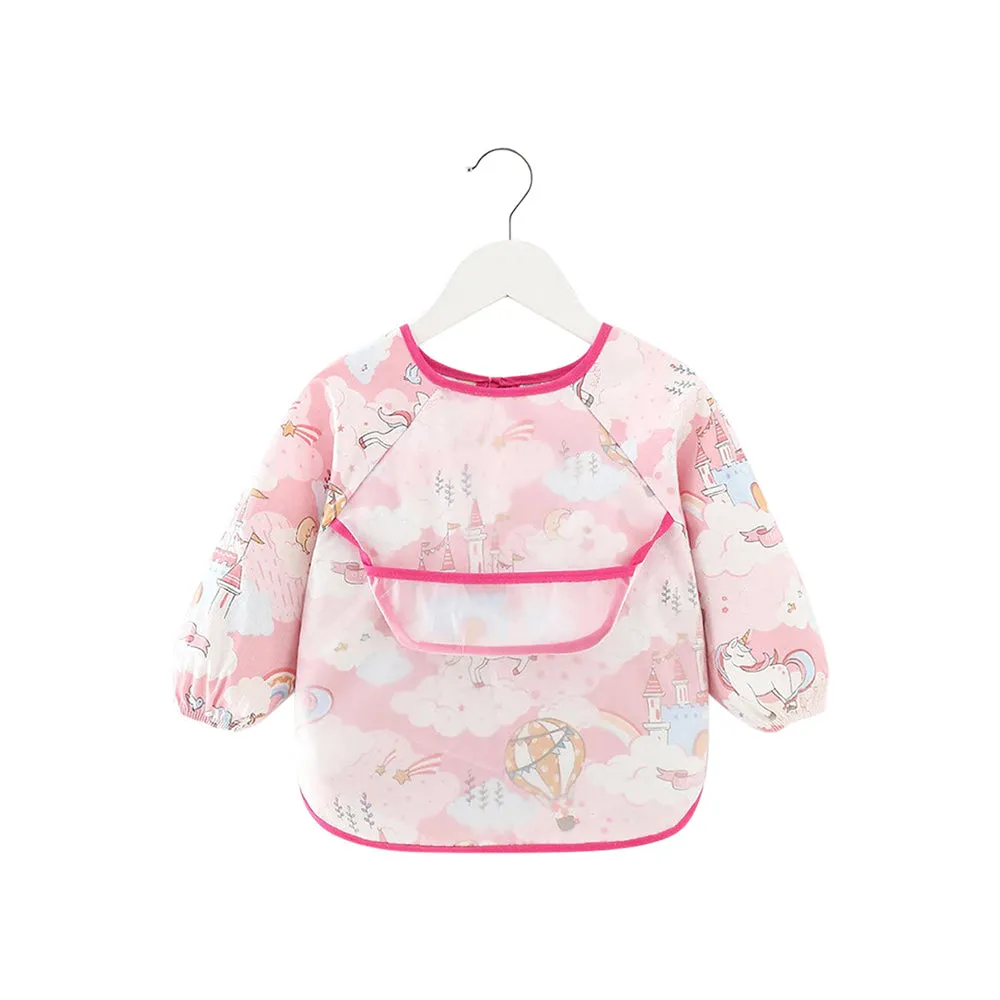 Baby Long Sleeve Apron Smock Bib Woodlands