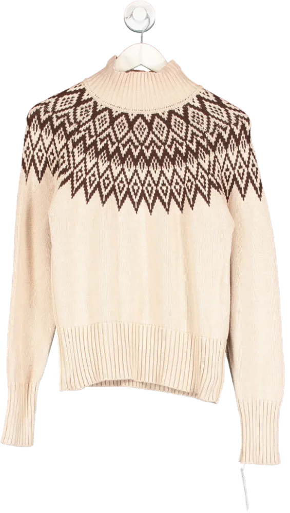 Beaumont Organic Brown Jillian Organic Cotton Jumper UK XS