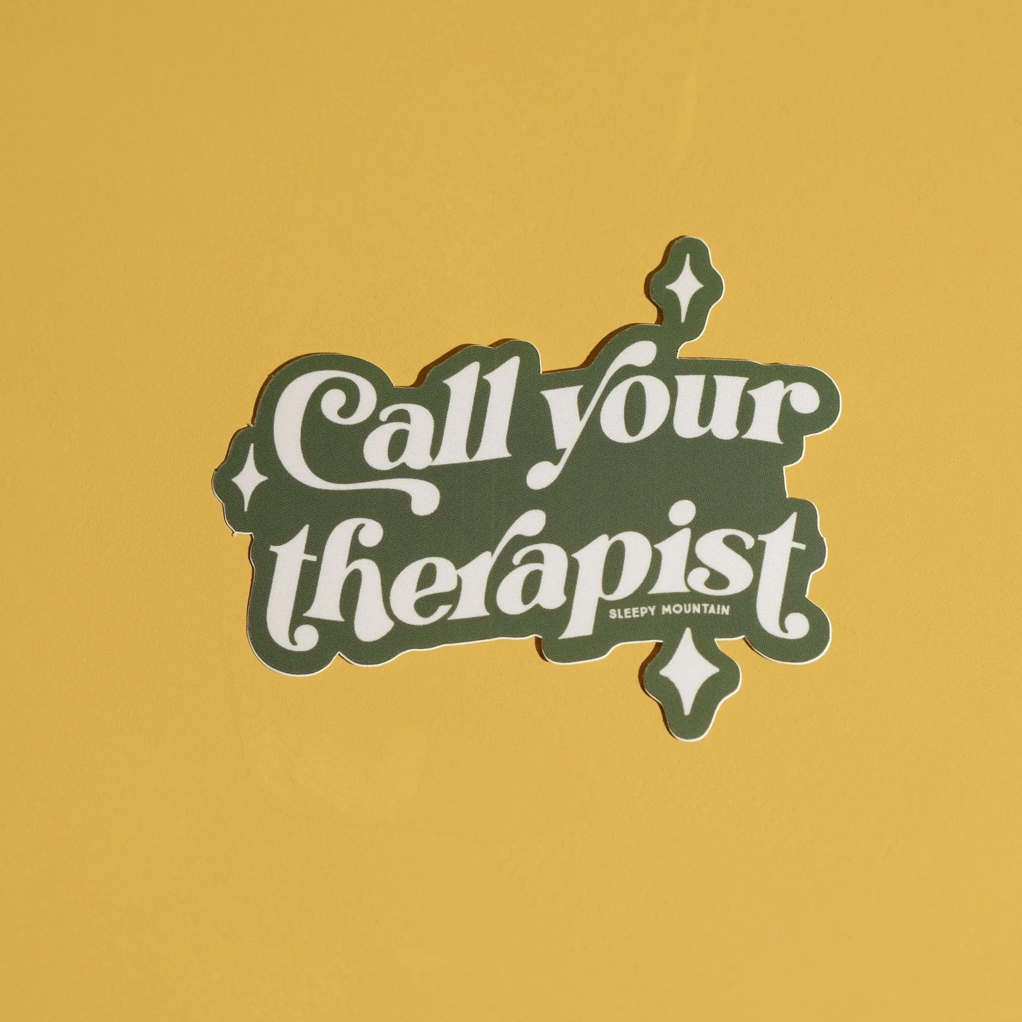 Call Your Therapist Sticker