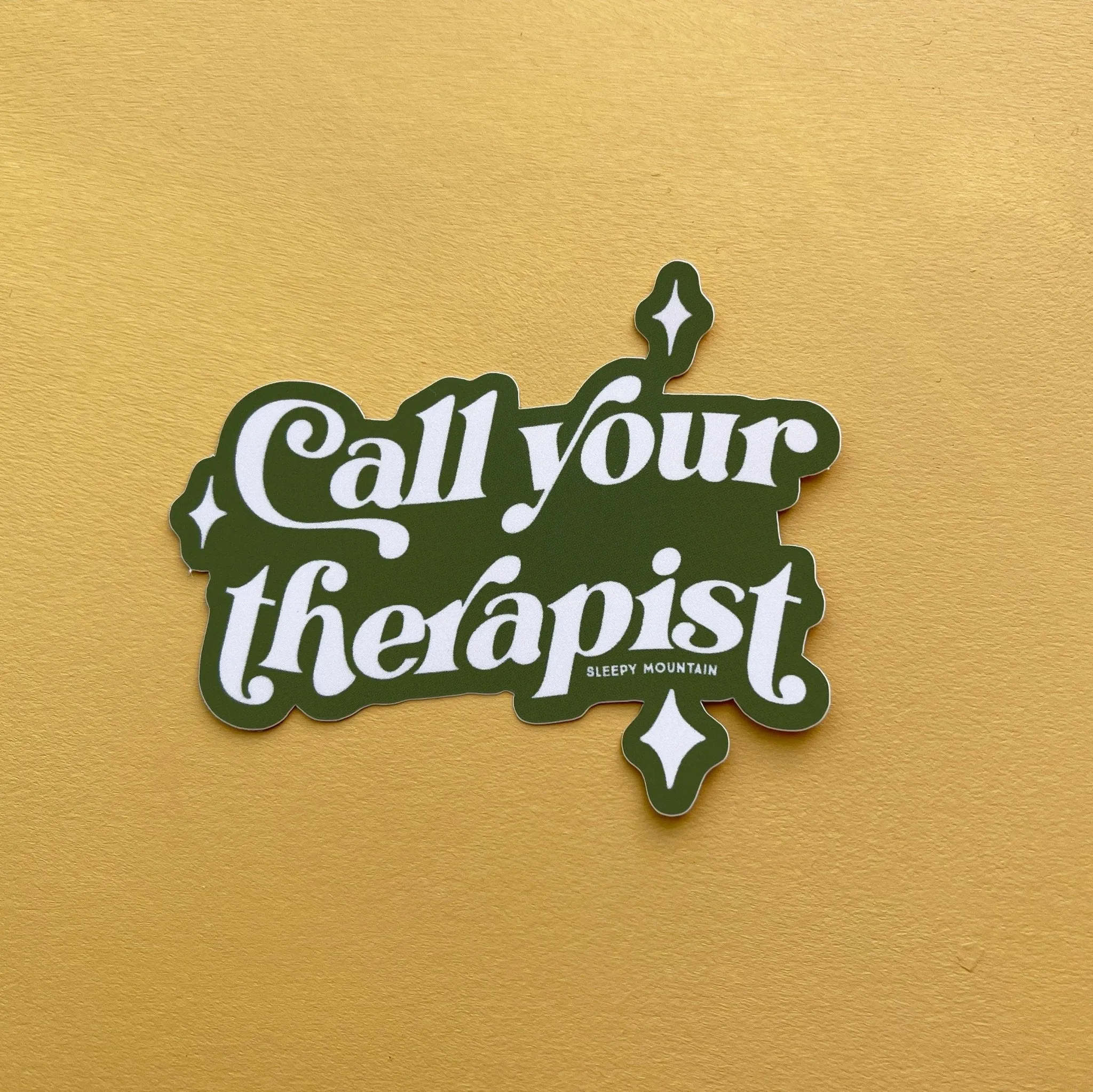 Call Your Therapist Sticker