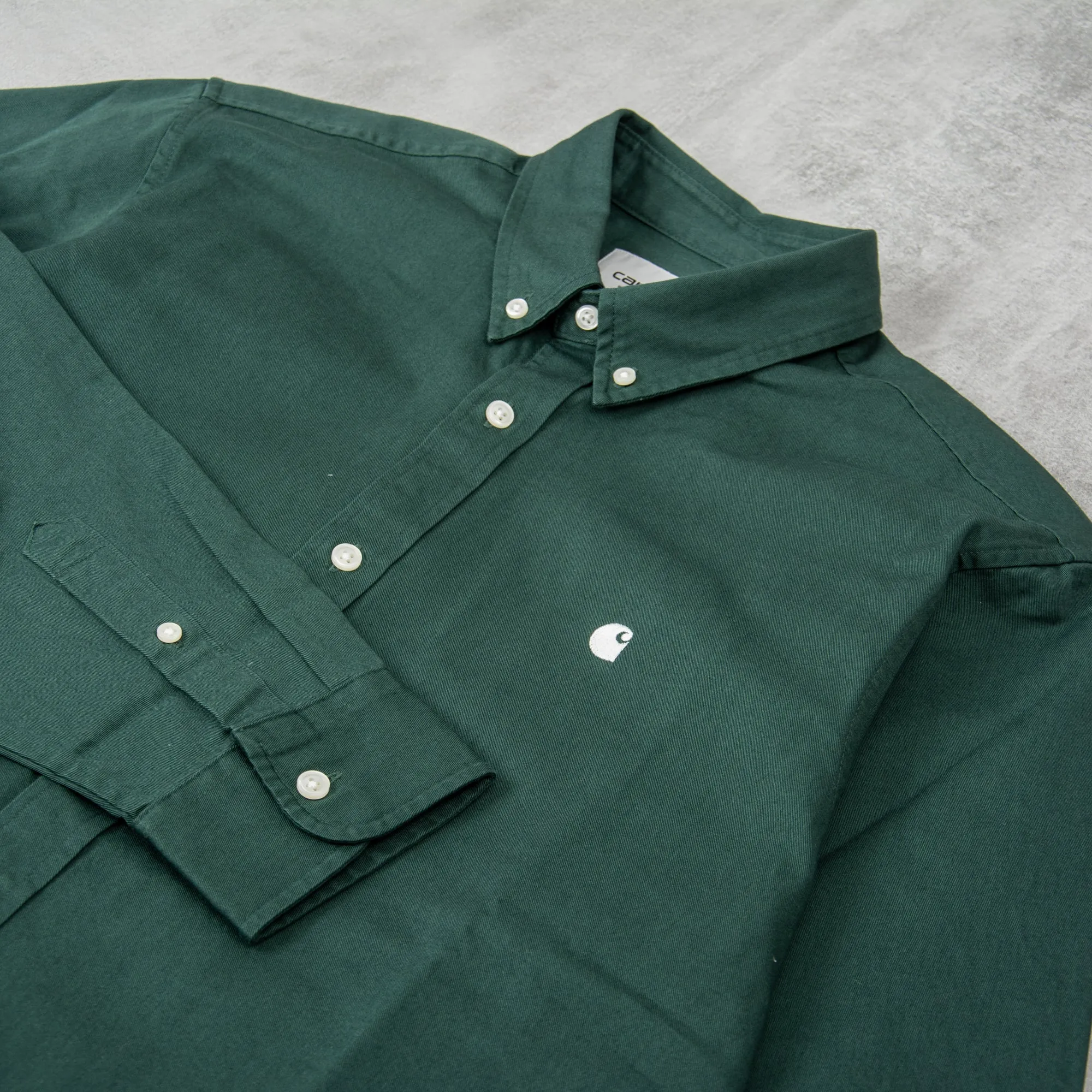 Carhartt WIP Madison L/S Shirt - Discovery Green / Wax