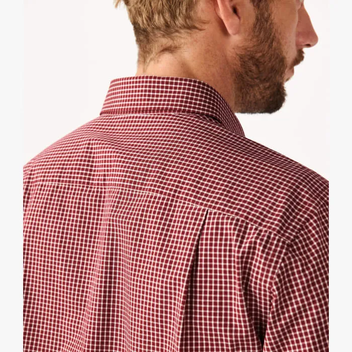 Collins Shirt - Check -  Red & White