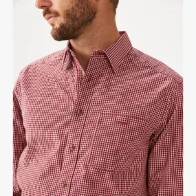 Collins Shirt - Check -  Red & White