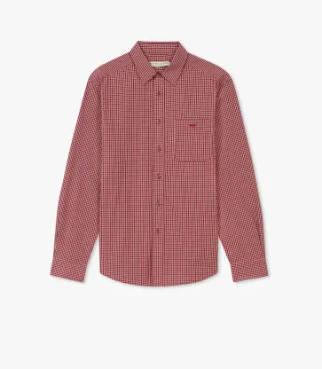 Collins Shirt - Check -  Red & White