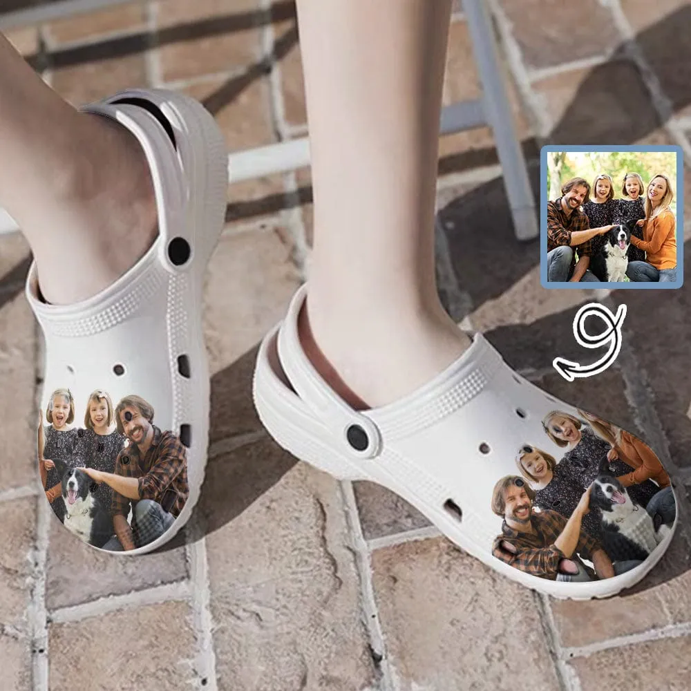 Custom Photo Hole Shoes Personalized Photo Clog Shoes Unisex Adult Funny Slippers (DHL is not supported)