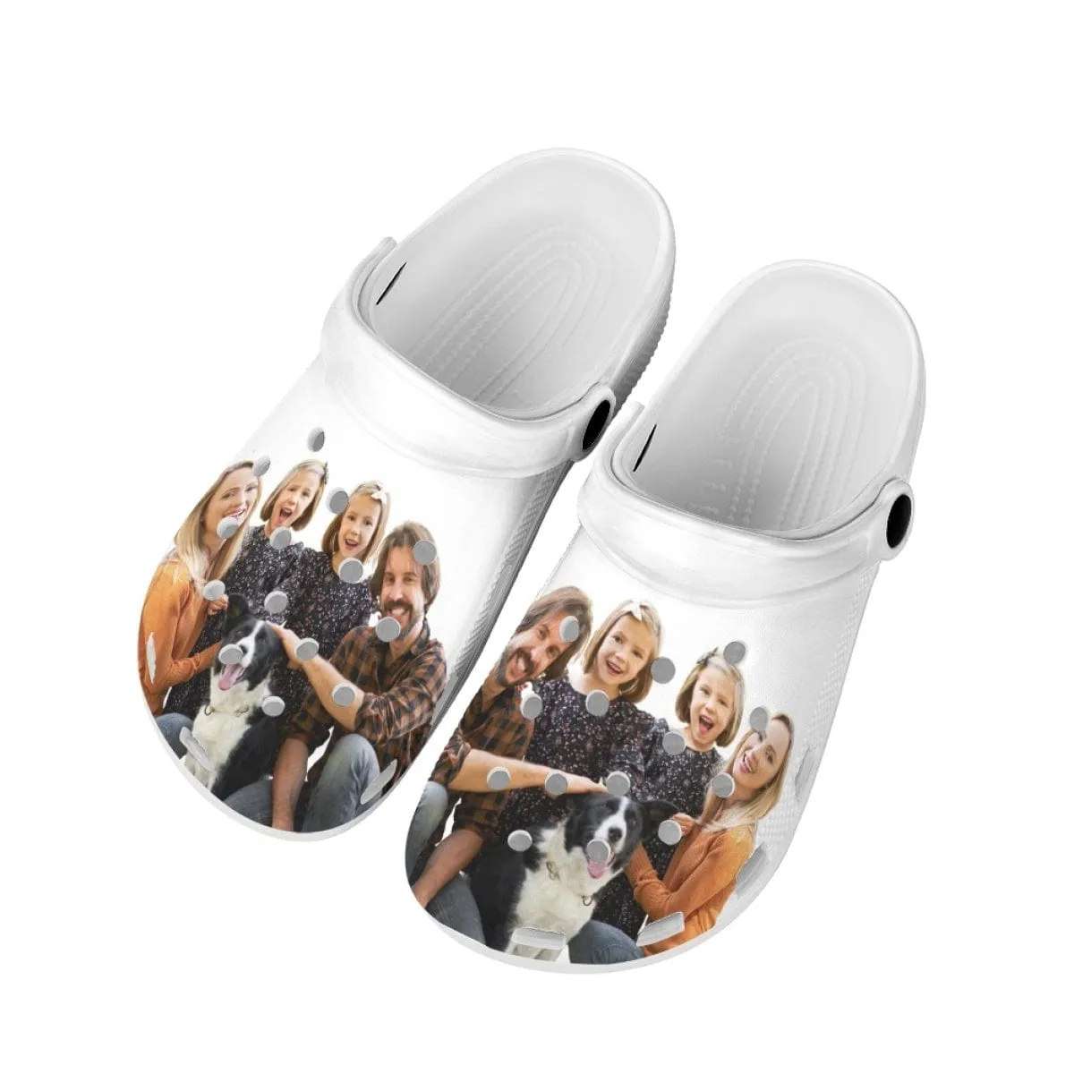 Custom Photo Hole Shoes Personalized Photo Clog Shoes Unisex Adult Funny Slippers (DHL is not supported)