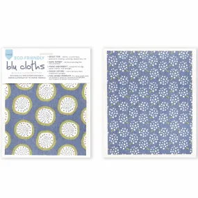 Dragonfruit Eco-Friendly blu Sponge Cloth  - Set of 2