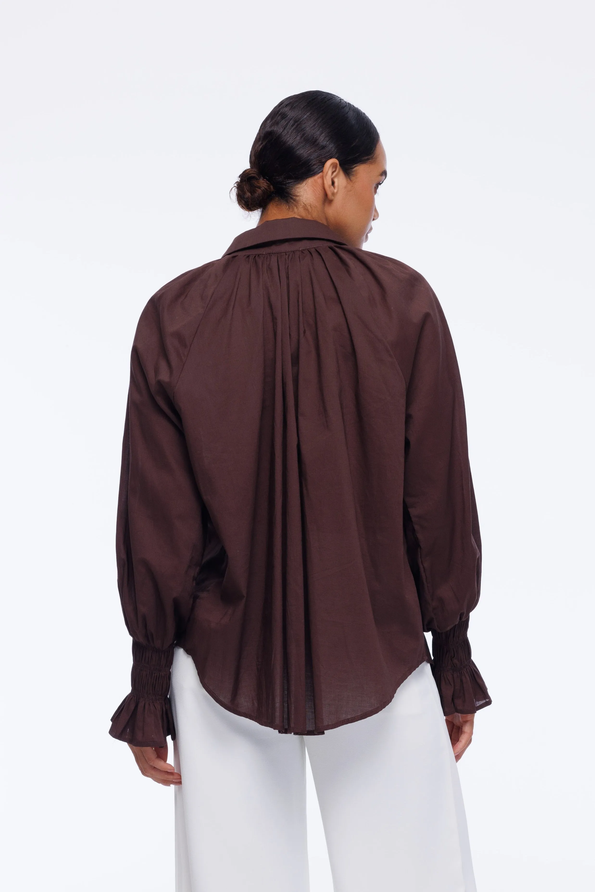 Edith Shirt - Chocolate