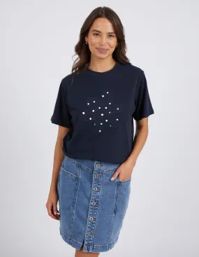 Elm Daisy Spot Tee - Navy