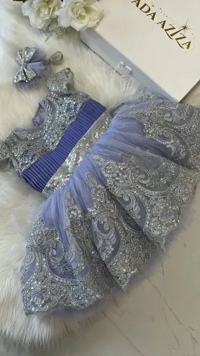 Esmeralda dress lilac and silver