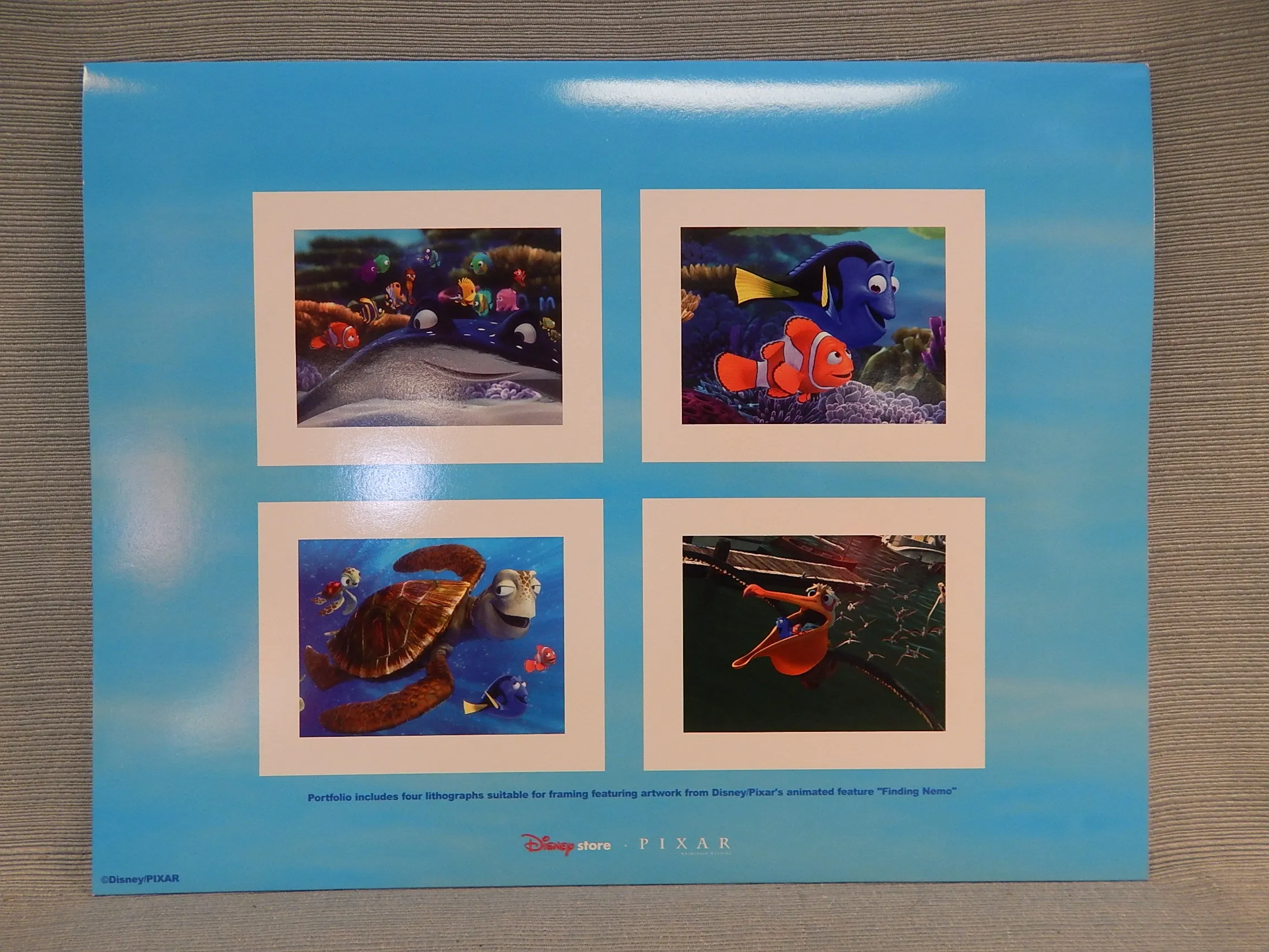 Finding Nemo Commemorative Lithographs - Set of 4