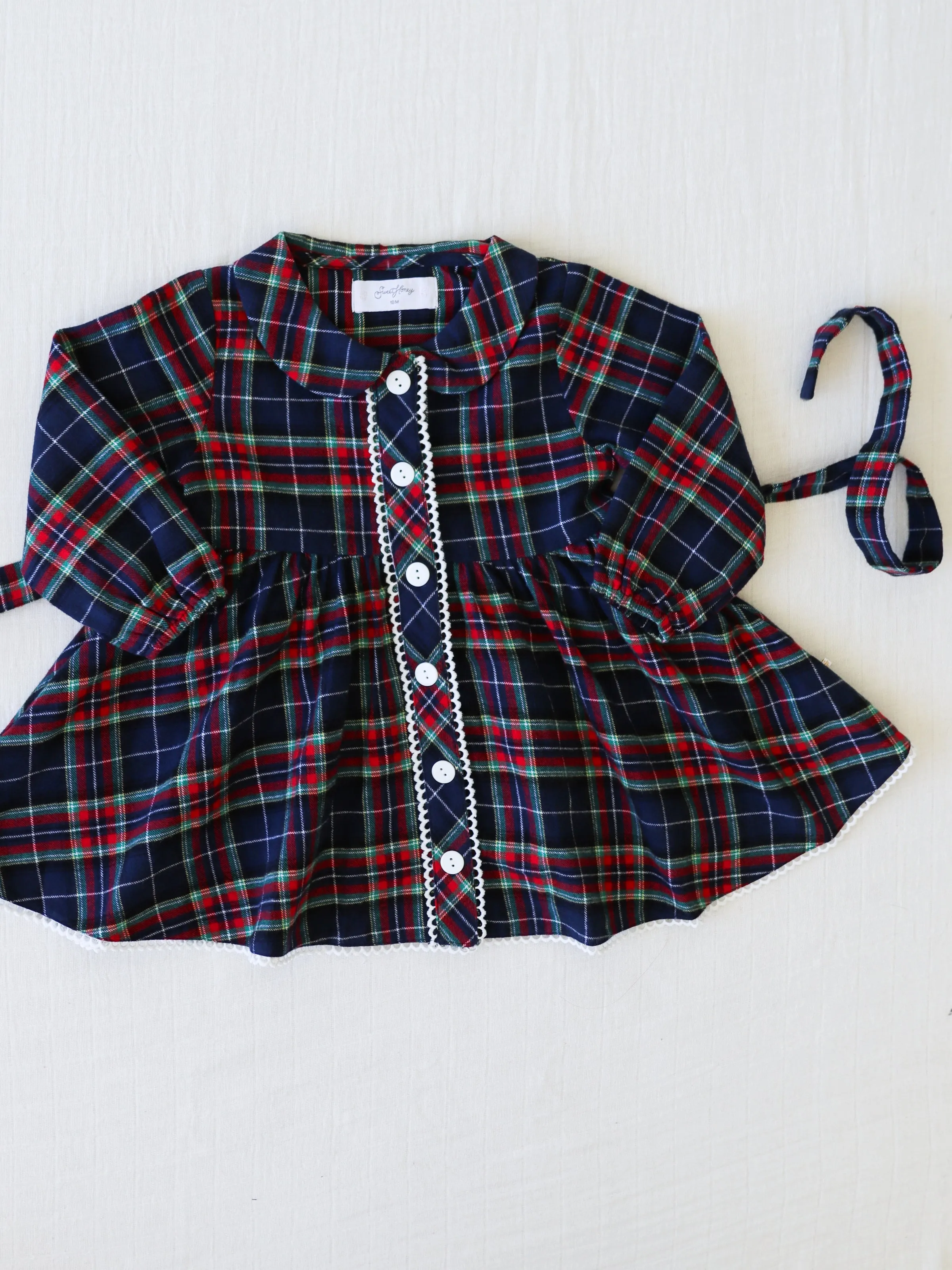 Goldie Dress - Navy Midnight Plaid