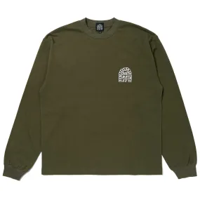 Heresy Men's Arch Green Long-Sleeve Tee Shirt