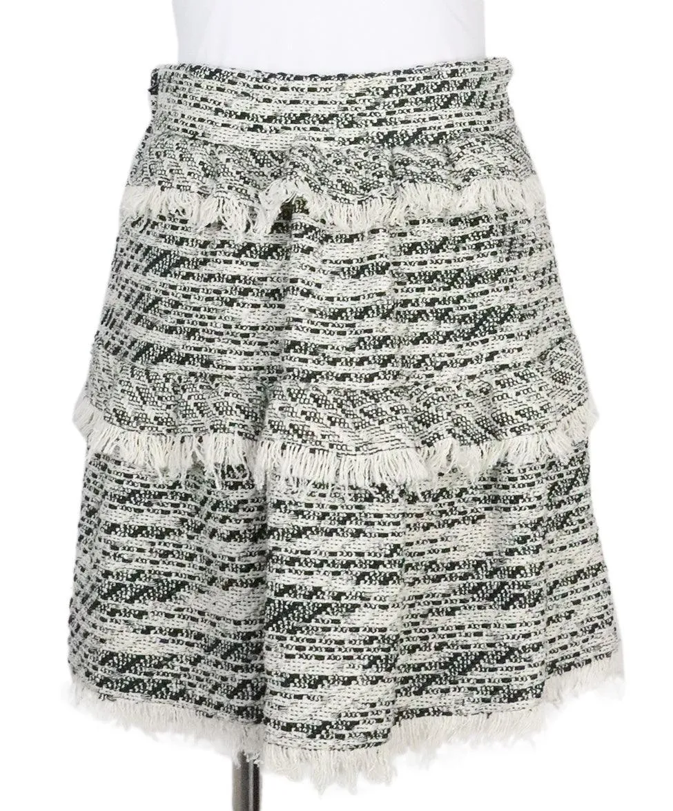 IRO Black & Ivory Knit Skirt sz 2