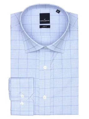 Jacque Business Blue Checked Shirt