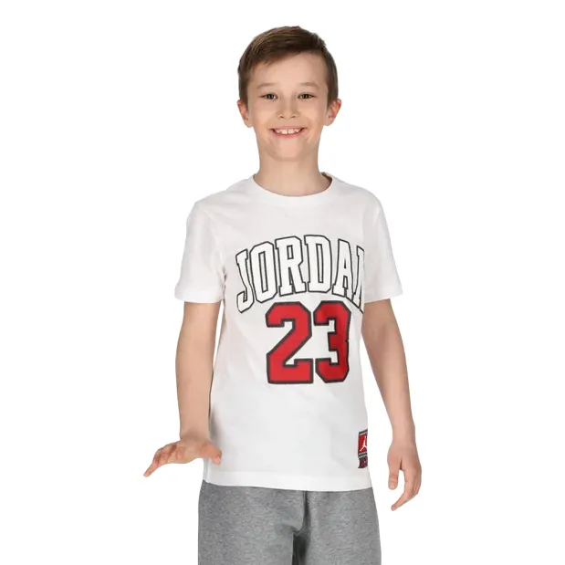 Jordan Practice Flight boy's short sleeve t-shirt 95A088-001 white