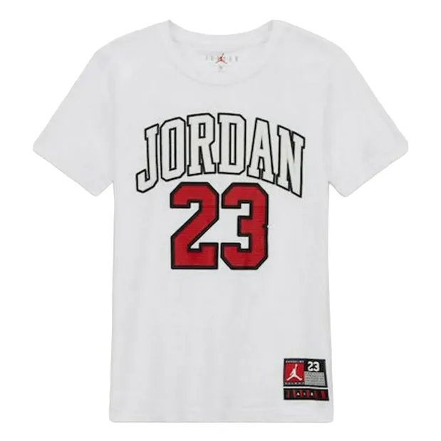 Jordan Practice Flight boy's short sleeve t-shirt 95A088-001 white