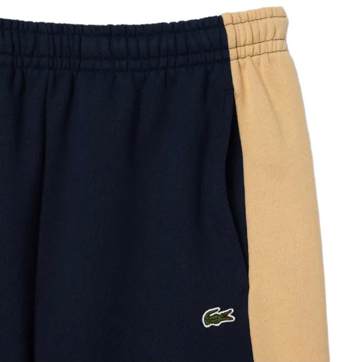 Lacoste Colorblock Fleece Shorts (Navy/Beige) GH1434-51