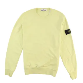 Men's Applique Logo Sweatshirt Yellow Size M