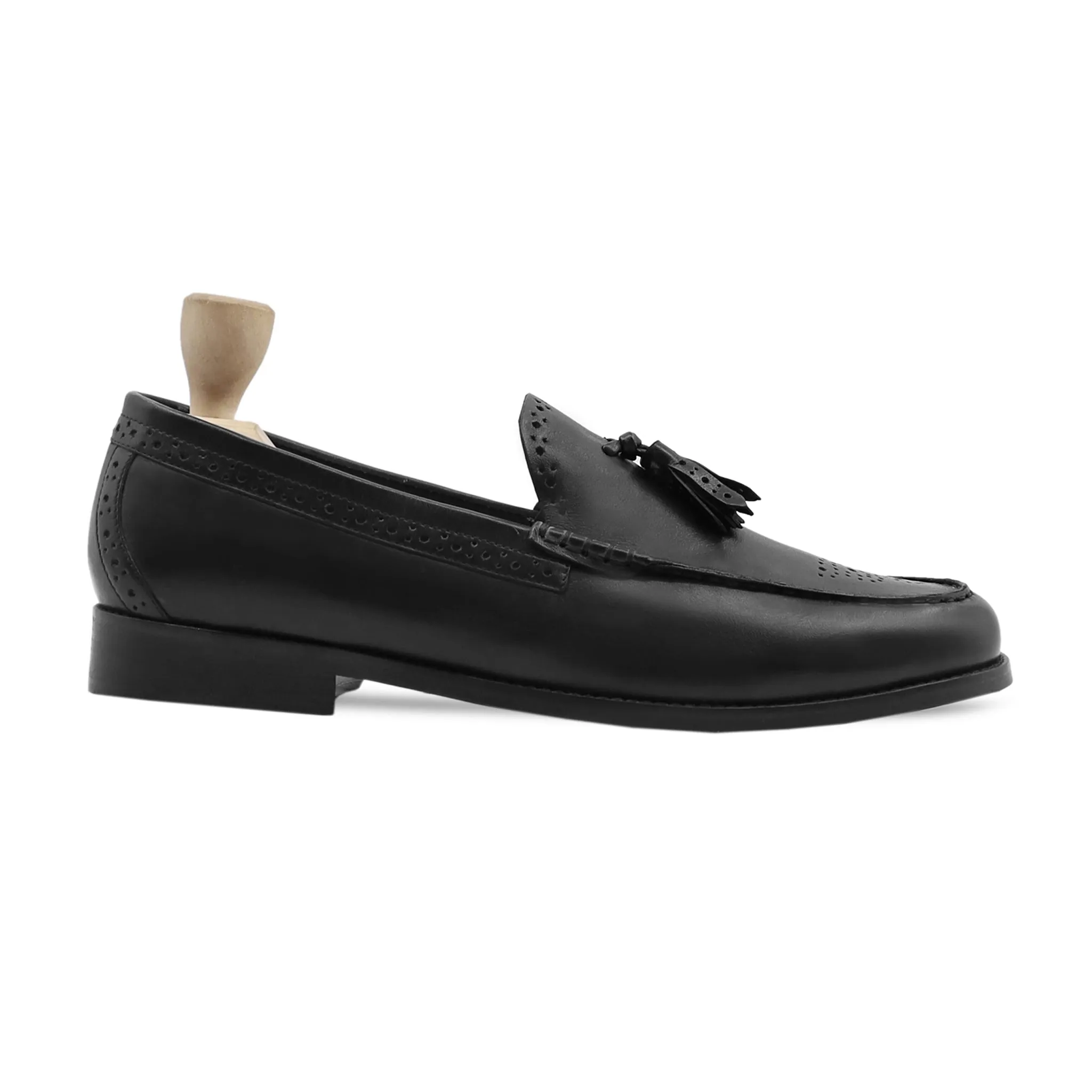 Natal - Men's Black Calf Leather Loafer