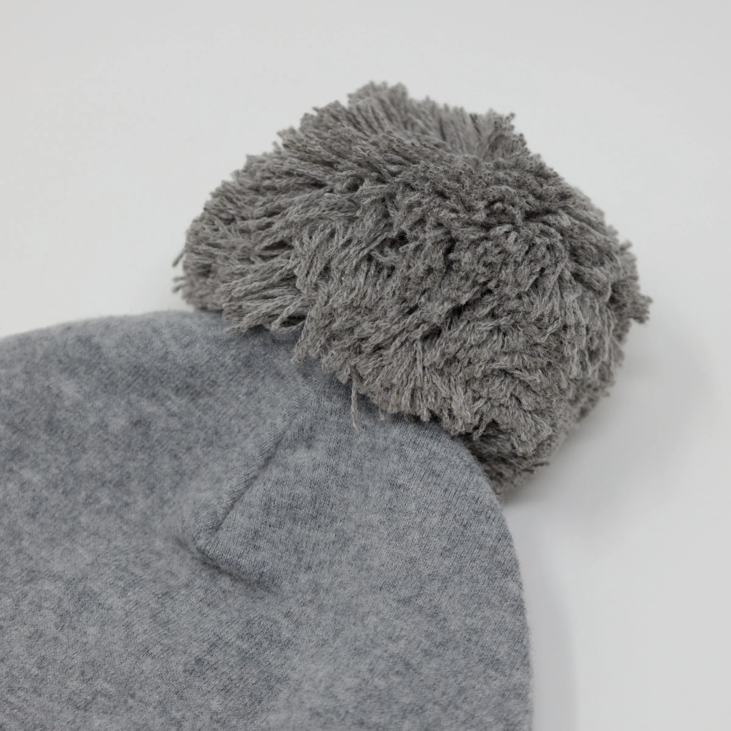 oh baby! Grey Pom Hat - Coal