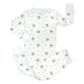 Pandas Love Printed Pajamas  | Girl