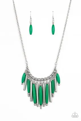 Paparazzi Bohemian Breeze - Green Necklace