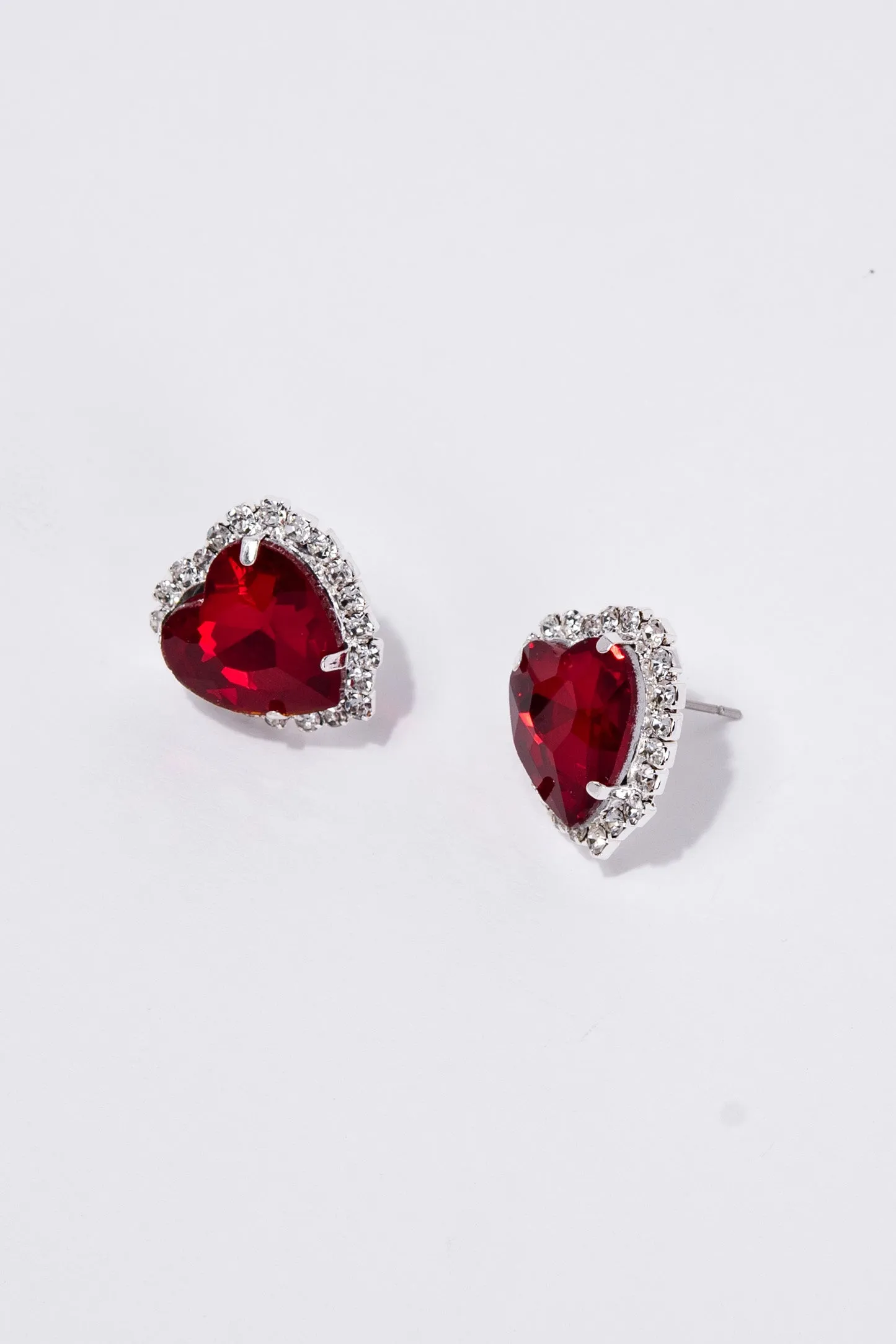 Rosalie Valentine's Day Heart Gemstone Drop Earrings