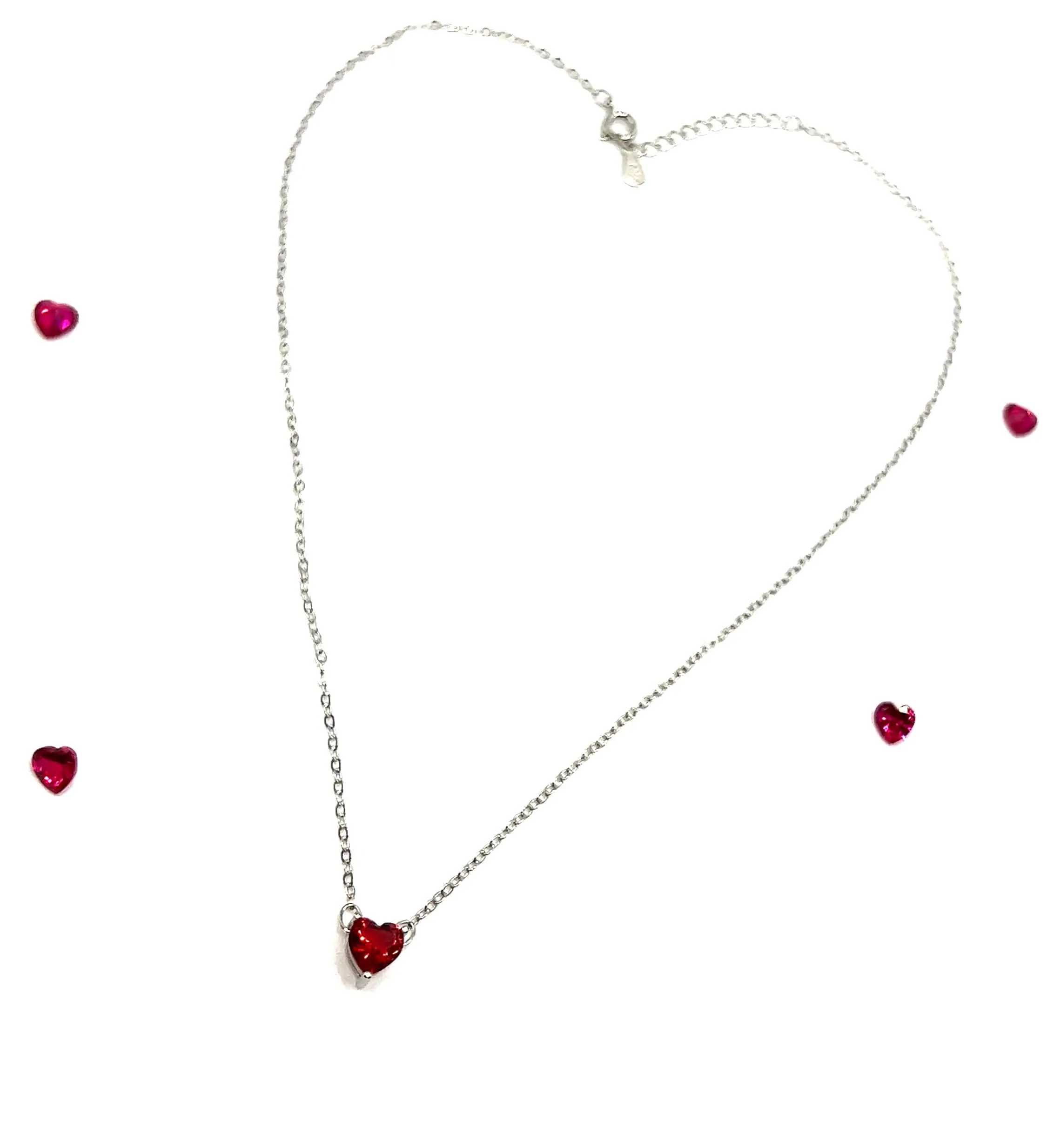 Ruby Love Pendant Necklace