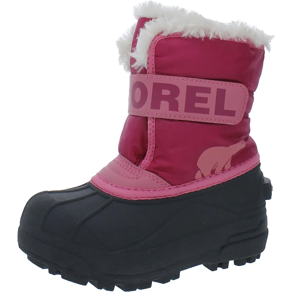 Sorel Girls Snow Commander Faux Fur Lined Cold Weather Winter Boots