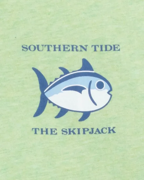 Southern Tide Heathered Original Skipjack T-Shirt - Smoke Green