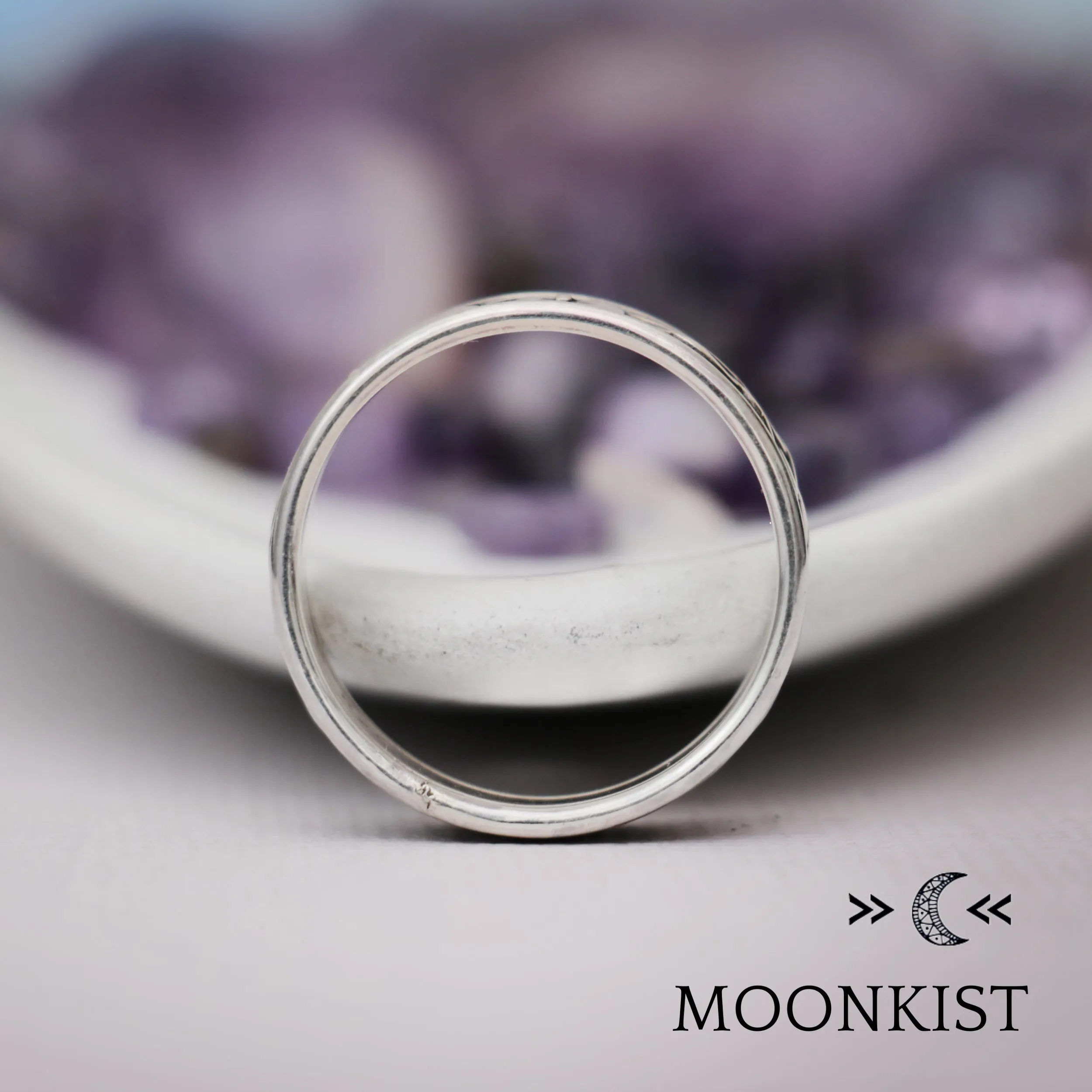 Sterling Silver Wide Claddagh Wedding Band | Moonkist Designs