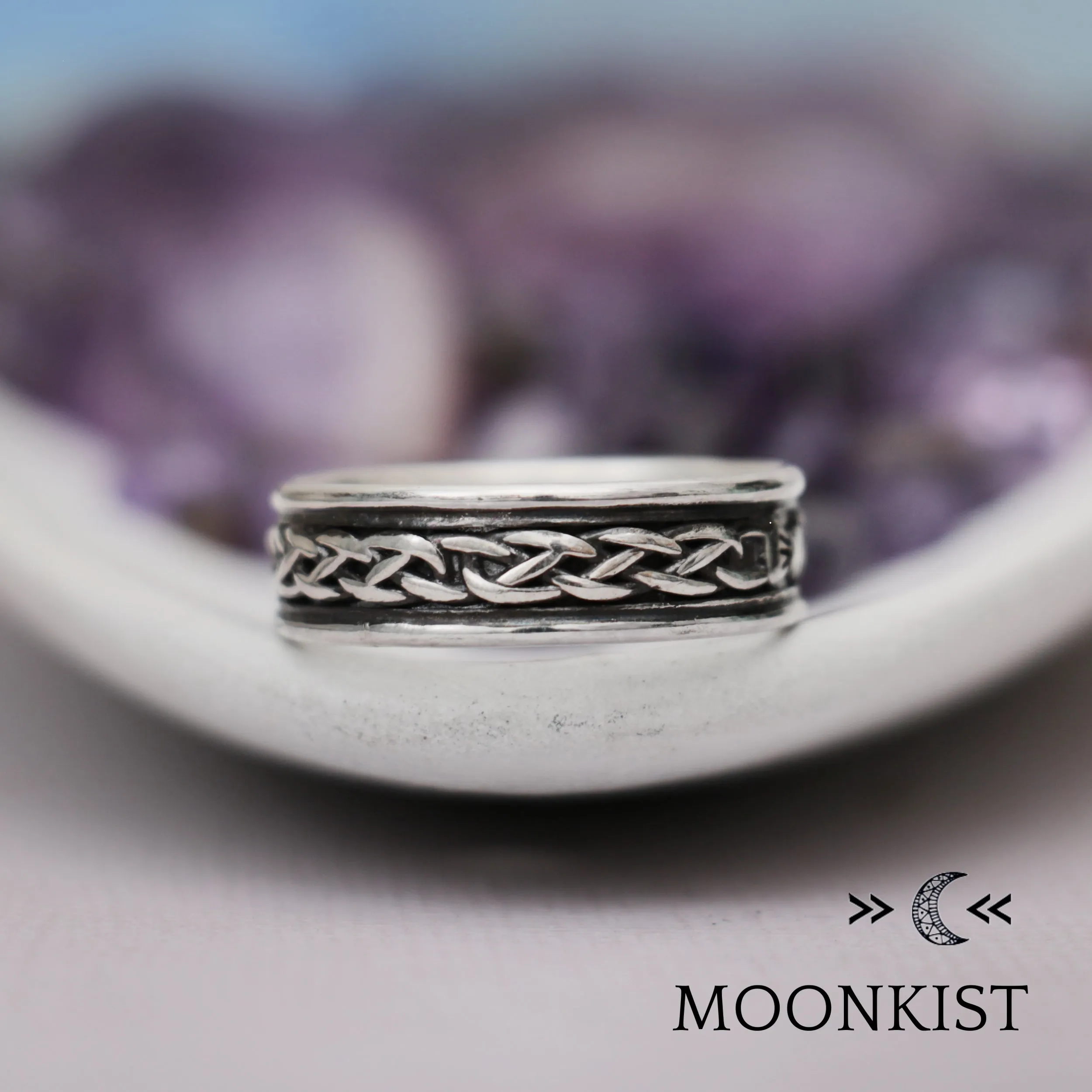 Sterling Silver Wide Claddagh Wedding Band | Moonkist Designs