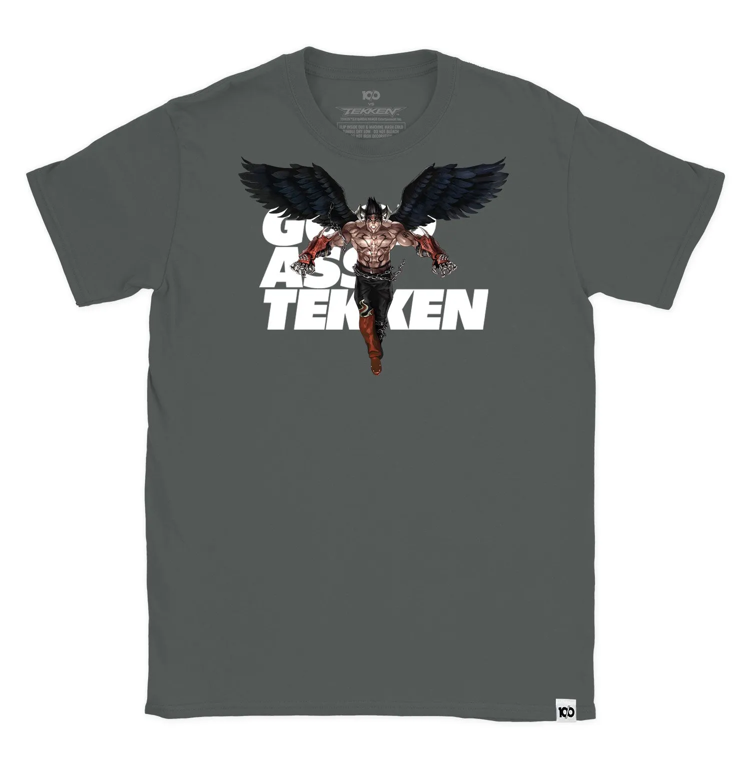 TEKKEN 'GOOD ASS TEKKEN Devil Jin' T-Shirt - Charcoal